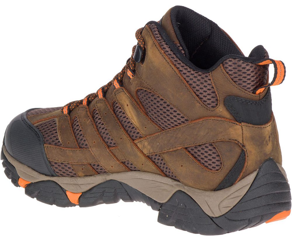 Botas Homem - Merrell Moab Vertex Mid Waterproof Sr - Marrom - BAR320916
